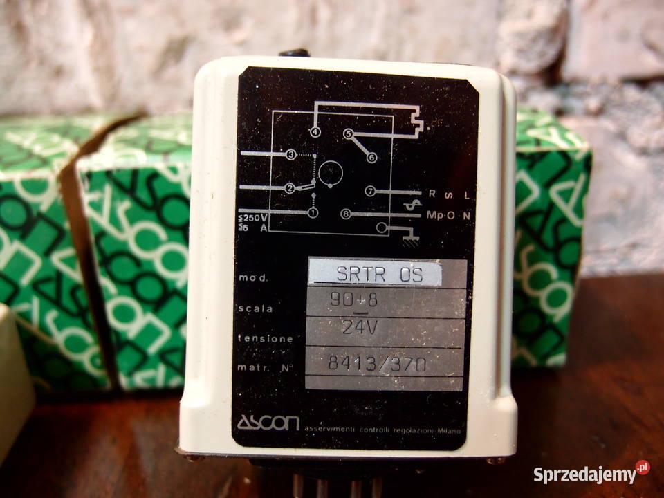 sondy Pt100 ASCON typ SRTR 24V wtyk 8pin Łódź