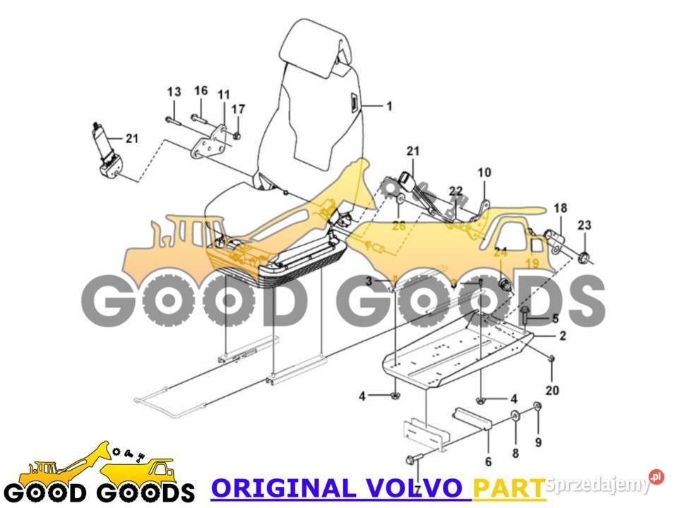 VOLVO FOTELA OPERATORA 17430526 86581 16348001 Władysławów sprzedam