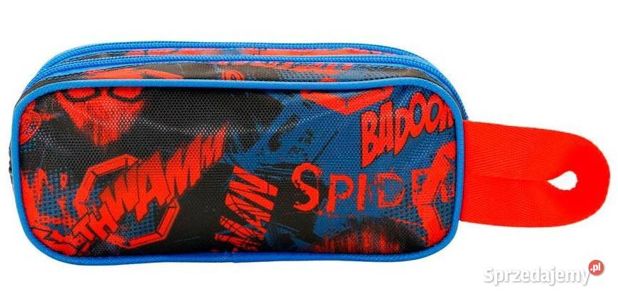 Piórnik 2 Przegrody Spiderman Saszetka 3D Artykuły szkolne
