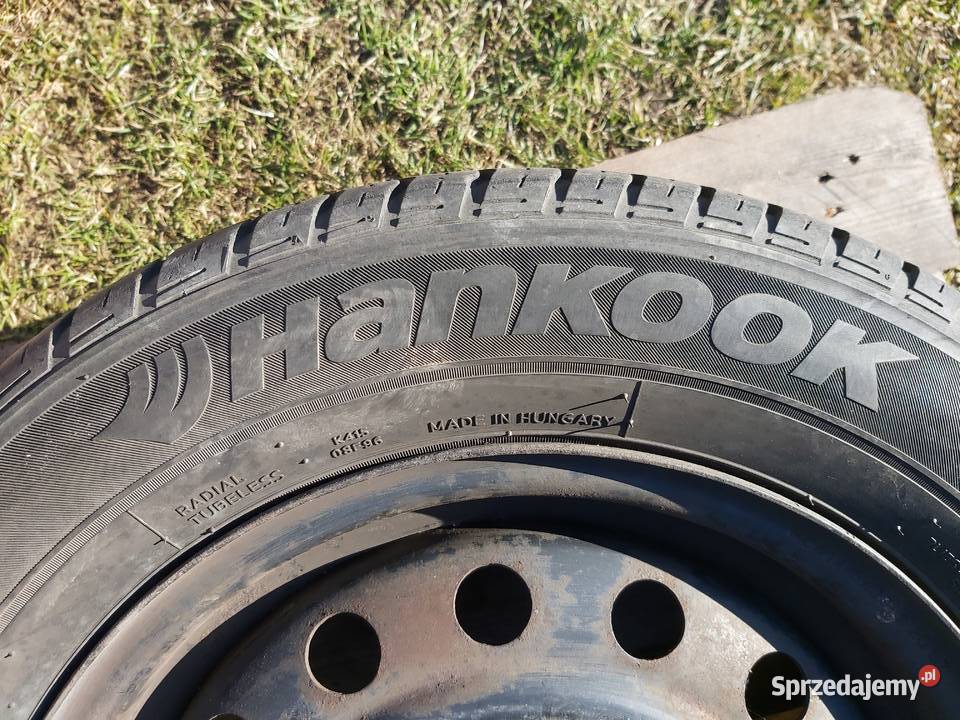 Opony Hankook 18565 R14 2 na stalowych felgach 14cale sprzedam