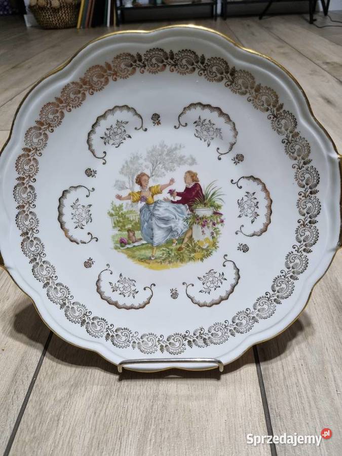 Talerz Porcelana francuska Para Dworska