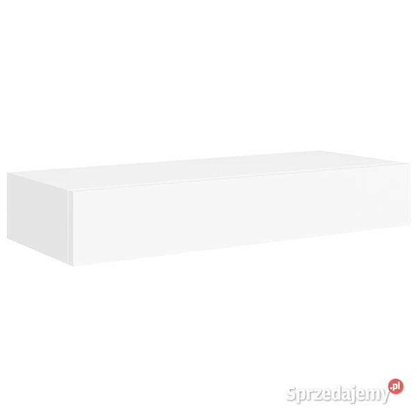 vidaXL Półka ścienna z szufladą białaSKU330255 Warszawa