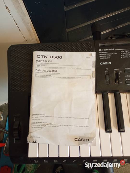 Pianino elektryczne casio CRT3500 Jędrzejów Nowy sprzedam