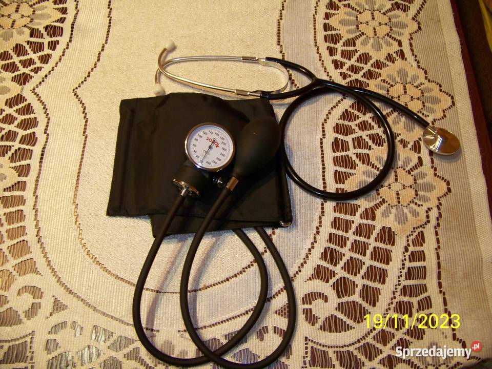 Ciśnieniomierz zegarowy + stetoskop