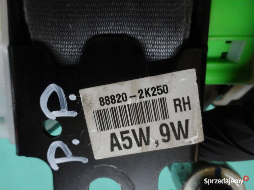 KIA SOUL I 09r pas bezpieczeństwa prawy przód