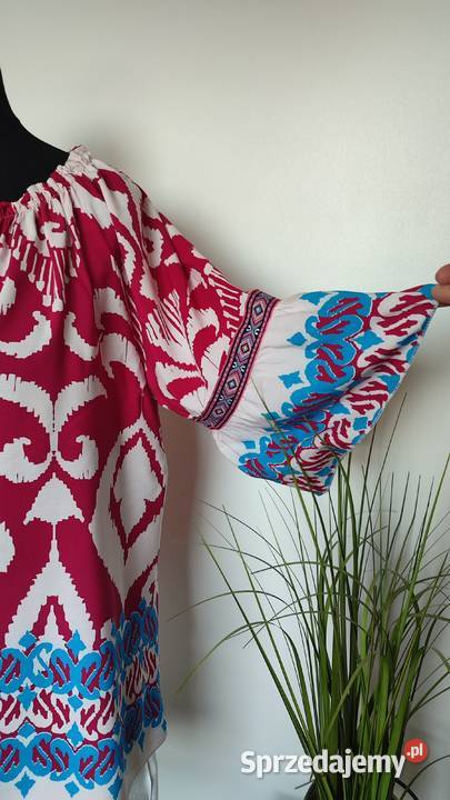 Włoska bluzka z wiskozy w stylu boho Łódź