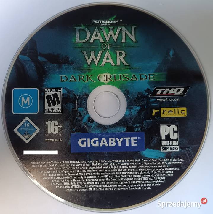 Dawn of War Dark Crusade PC DVDROM Zbylitowska Góra sprzedam