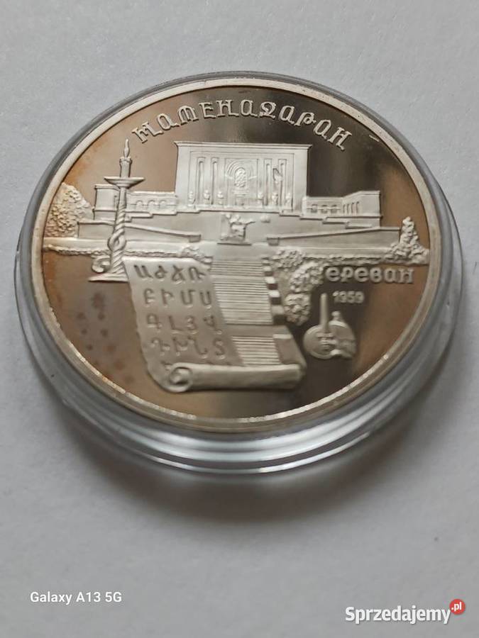 5 Rubli ZSRR Erewań 1990 r menniczelustrzane Konin