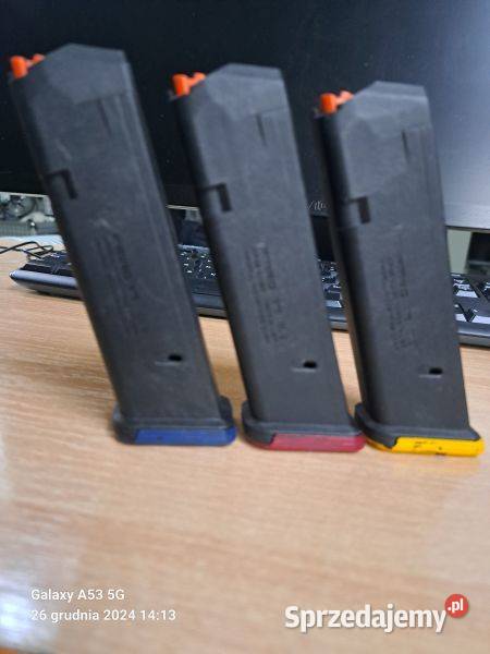 3 Magazynki Magpul 17 nabojowe 9x19 mm mazowieckie Jabłonna sprzedam