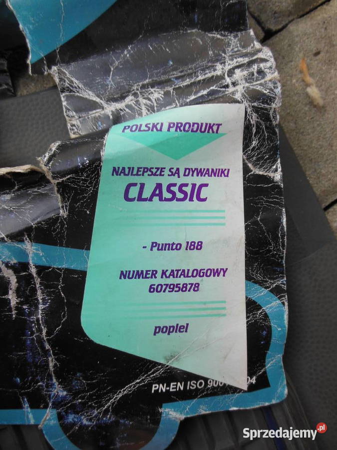 DYWANIKI FIAT PUNTO II NOWE ORYGINAŁ 60795878 Kozy