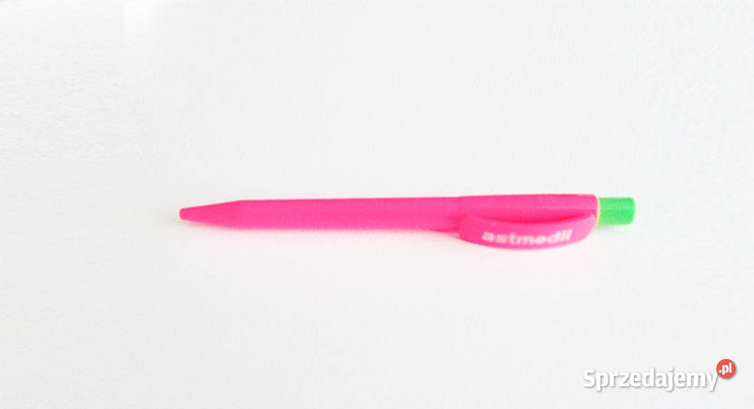 rózowy długopis jaskrawy długopis plastikowy