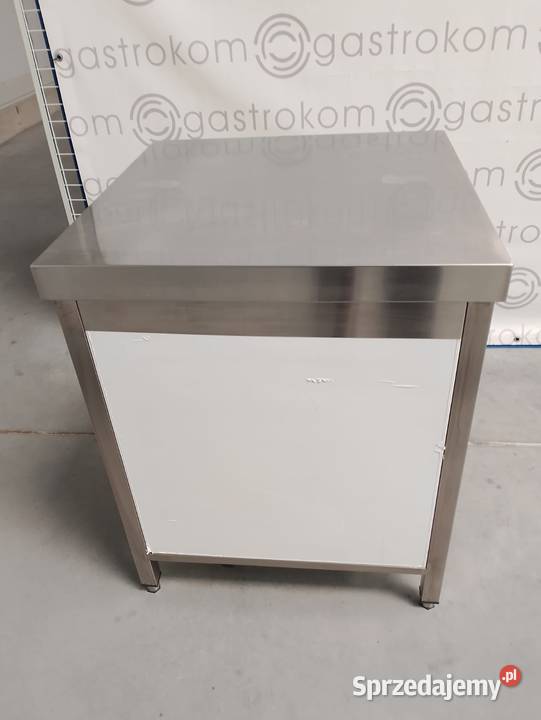 Stół z koszem na śmieci stal nierdzewna 70x70x85 Wrocław