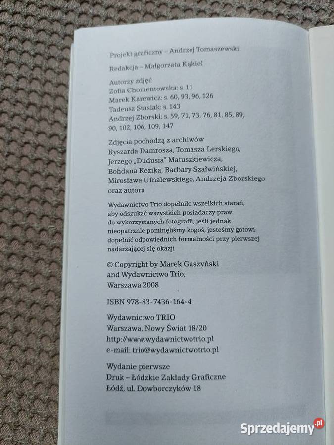 Pan Tadeusz Jazz czyli krajobraz bitwie Marek Kraków sprzedam