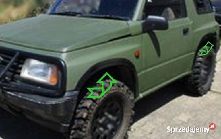 SUZUKI SAMURAI nakładki na błotnik4 listwa