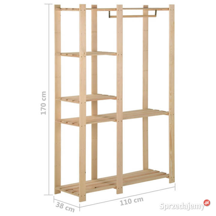 Wieszak na ubrania 110x38x170 lite drewno Pozostałe Warszawa sprzedam