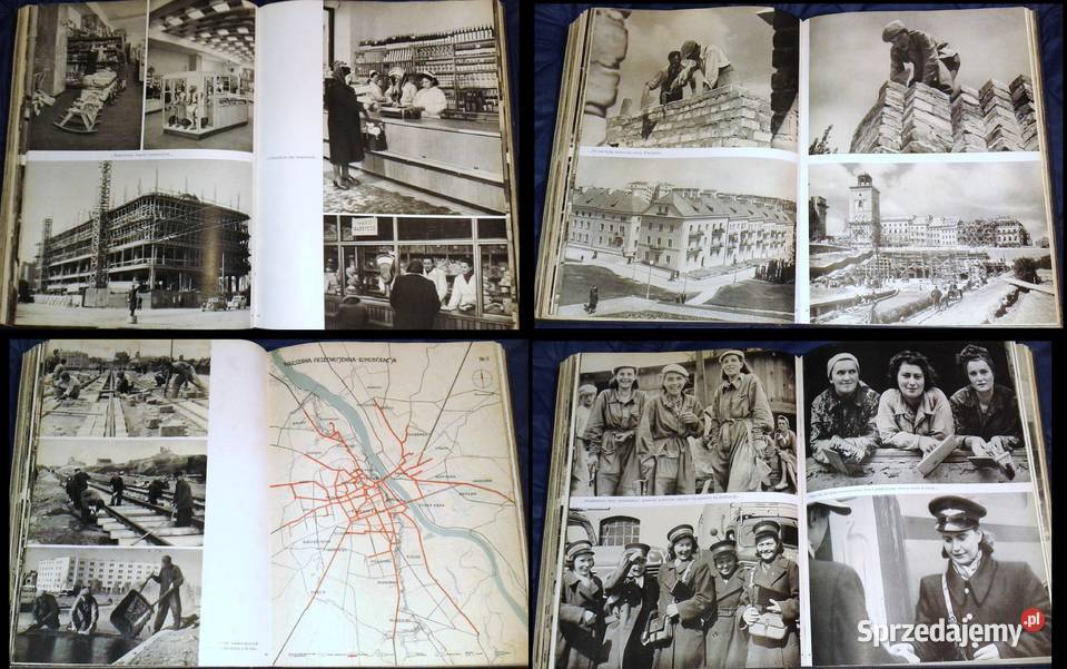 6Letni Plan Odbudowy Warszawy wyd 1950r Bolesław Chełm