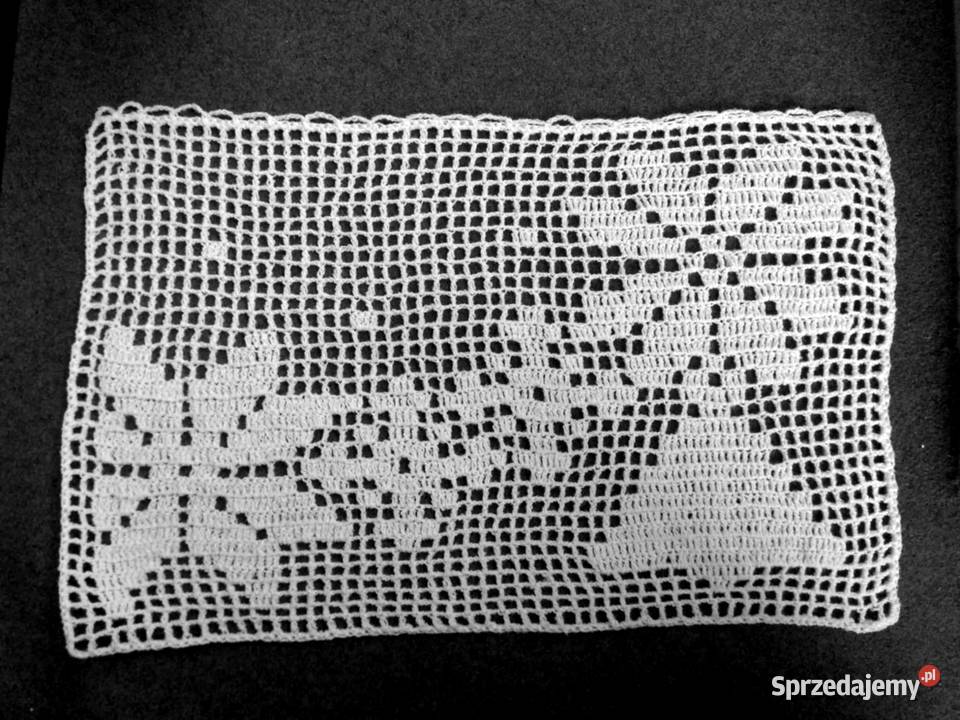 GWIAZDA BETLEJDZWONEK Ozdoba szydełkowa firanka Katowice