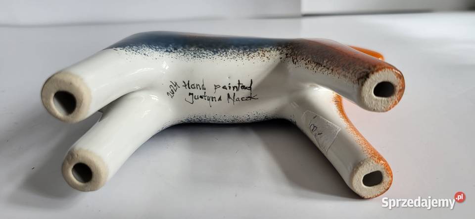 Konik ceramiczny Koń Figurka ręcznie malowany Sierakowice