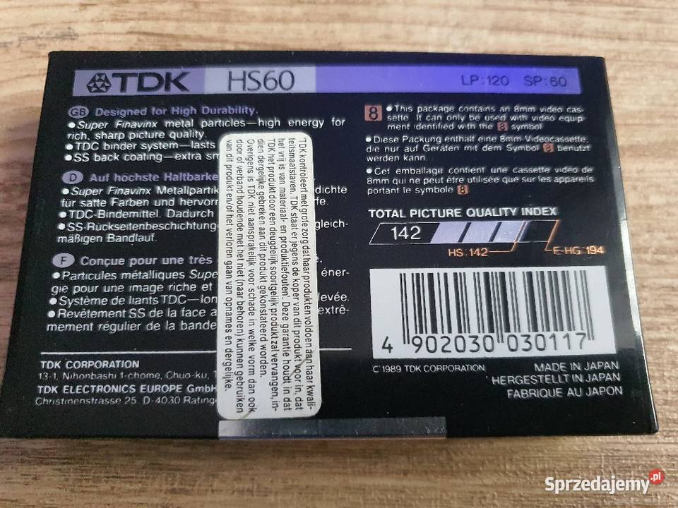 Kaseta do kamery video HS60