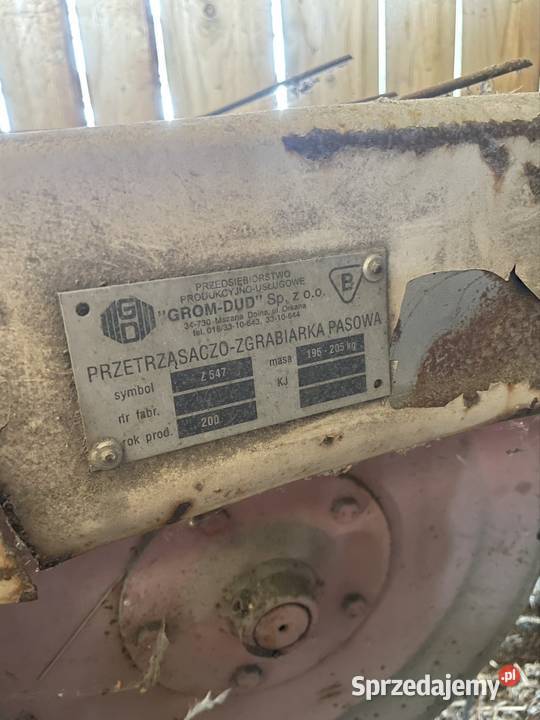 Przetrząsarko zgrabiarka taśmowa do siana Wierzbica