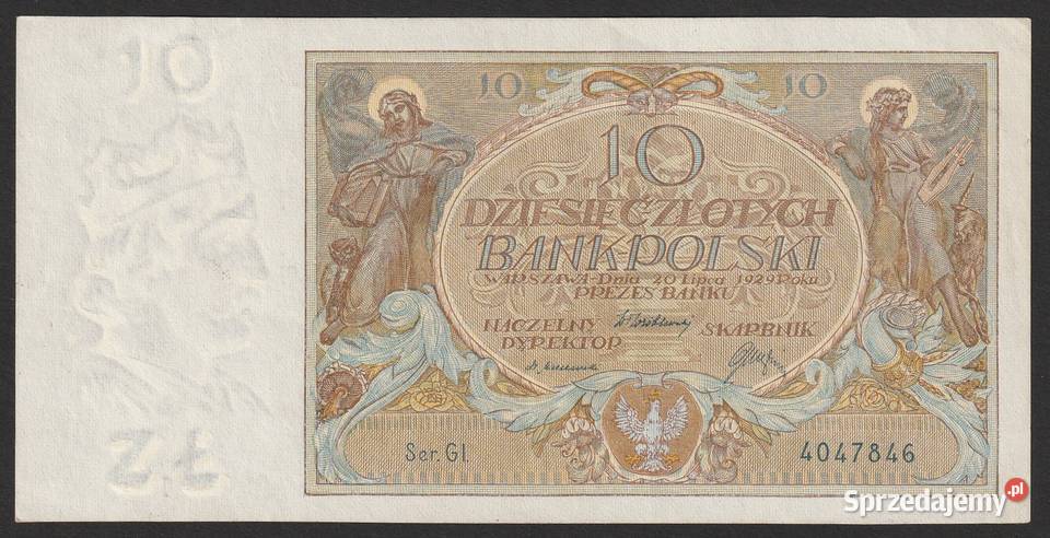 POLSKA 10 ZŁOTYCH 1929 STAN 2 łódzkie Łódź sprzedam