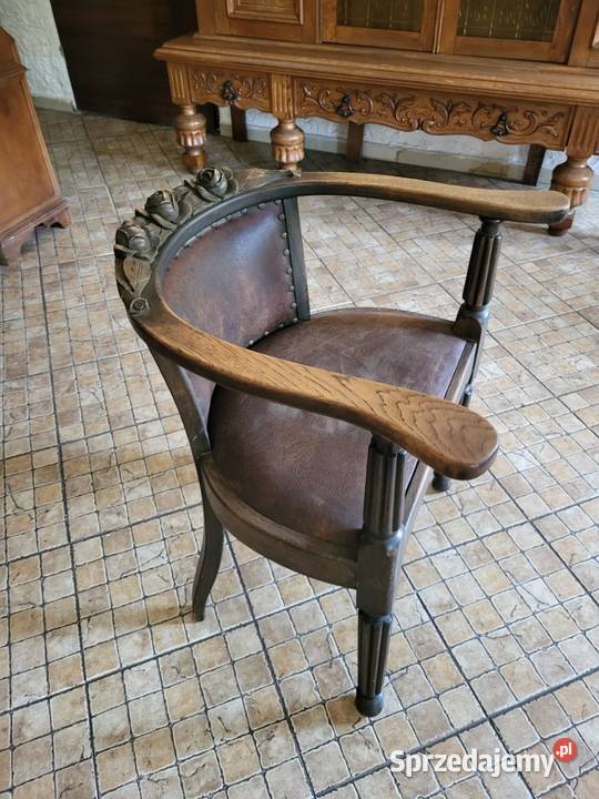 Piękny zestaw gabinetowy antyczny biblioteka Meble Rybnik