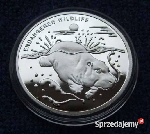 SREBRO 10 Frank Żyrafa Lew Gepard Lampart sprzedam