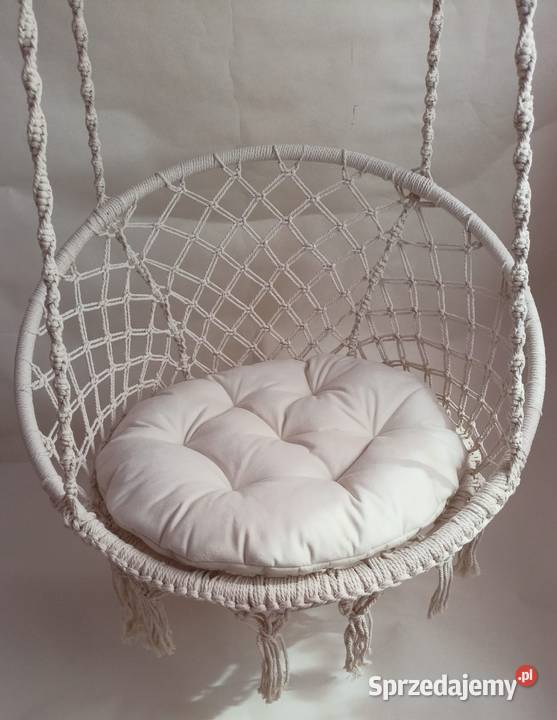 Poduszka na fotel huśtawkę bocianie gniazdo