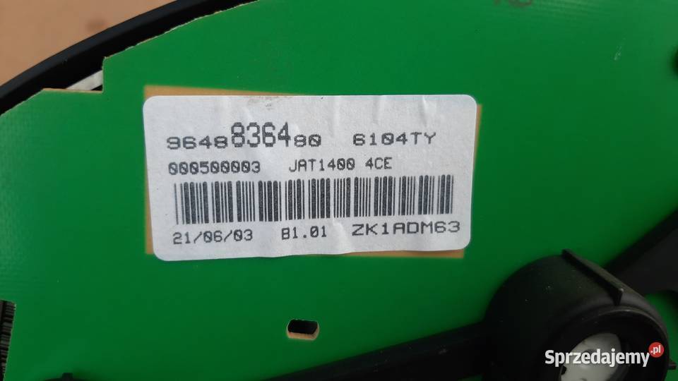 licznik peugeot partner berlingo 206 964883680 Dębno