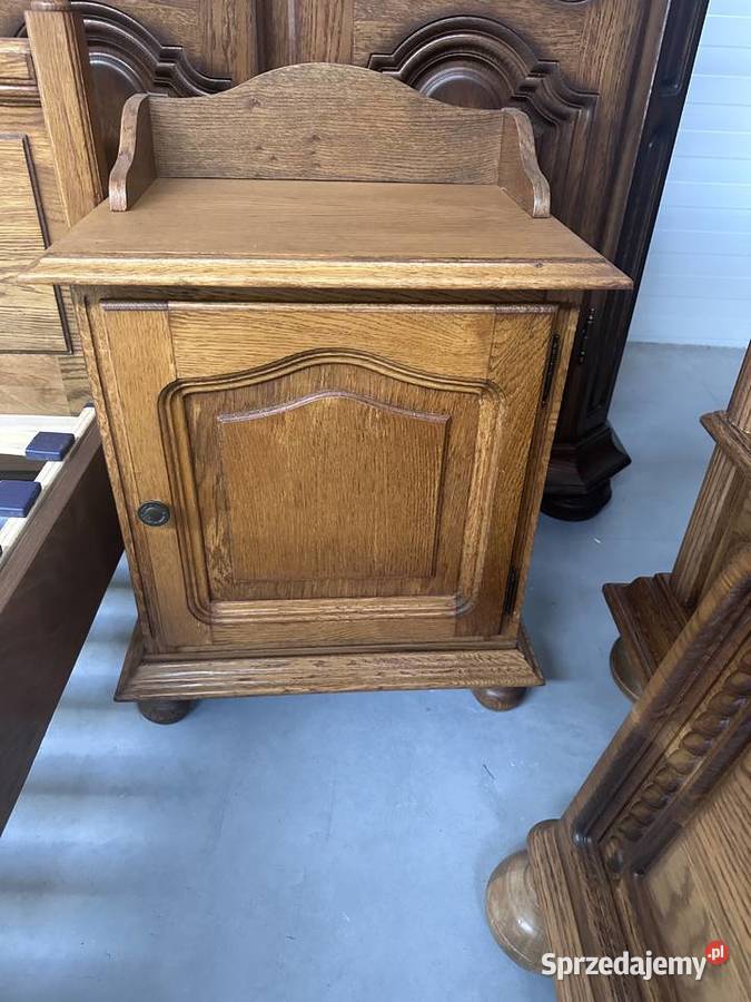 Dębowa sypialnia łóżko 160 szafki komoda lustro Sławoszewek sprzedam