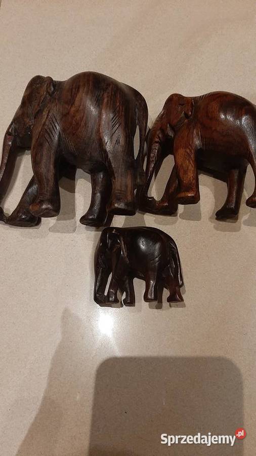 Drewniana Figurka Słoń 2 Stara lubuskie Nowa Sól