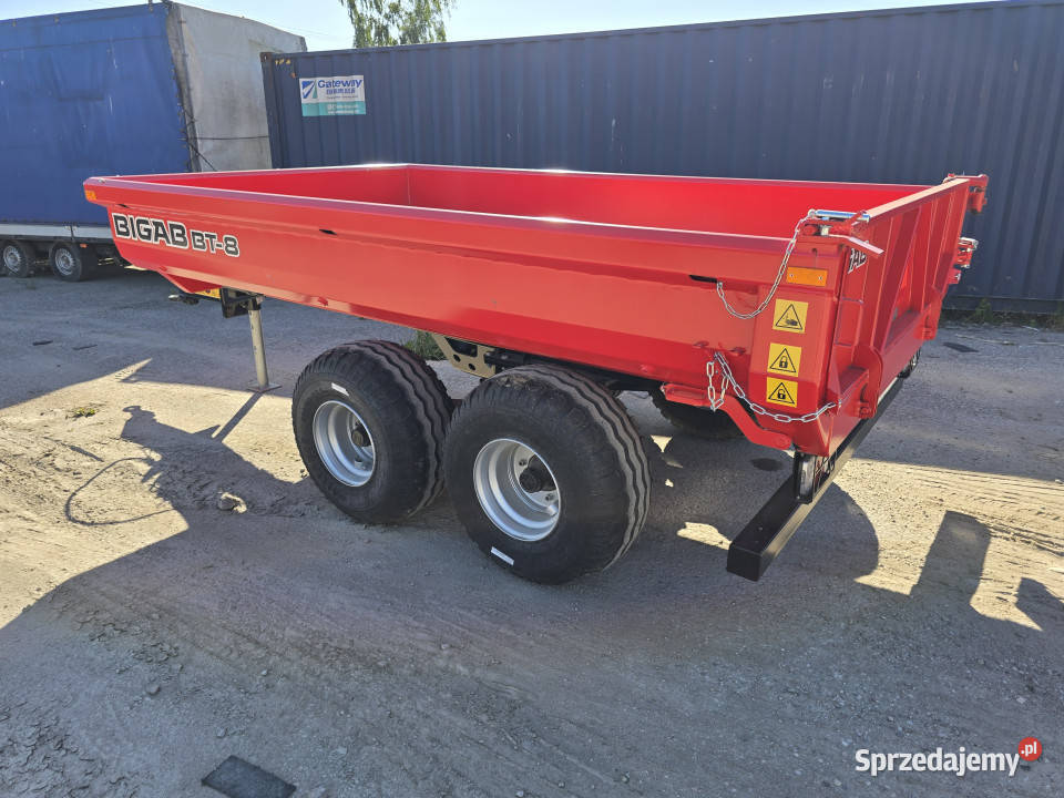 Przyczepa wywrotka BIGAB BT8 HARDOX NOWA 2024 Rudolfowo sprzedam