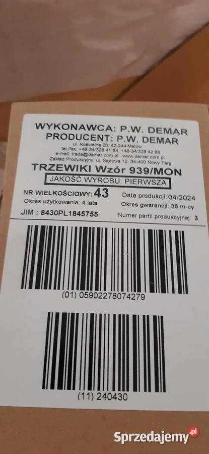 buty wojskowe 939MON 43 nowe Legionowo