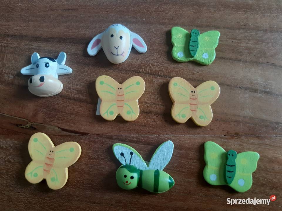 Drewniane ozdoby motyl pszczółka owca krowa Pozostałe mazowieckie