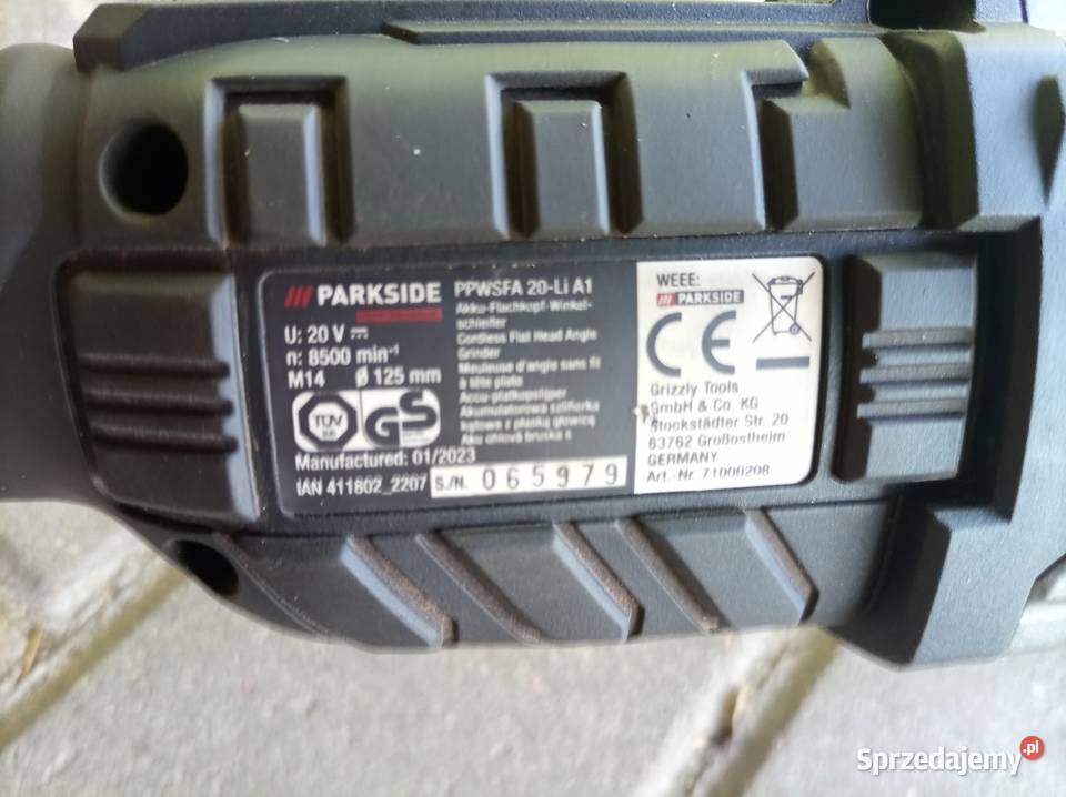 Szlifierki kątowe parkside 20v 2 sztuki Brzeźnica Książęca
