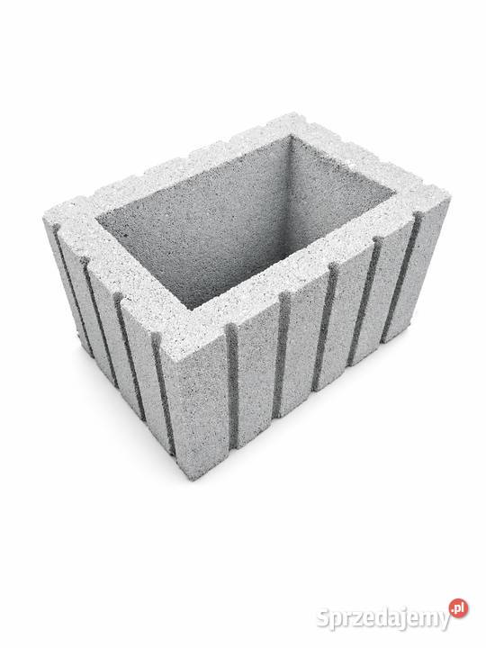 Gazony betonowe prostokątne 40x28x20h donice
