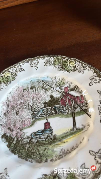 Talerz Kwadratowy Johnson Bros England Ironstone Gdańsk