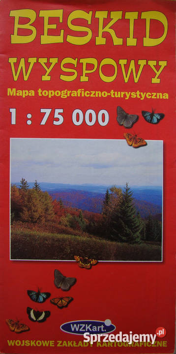 Mapy turystyczne Beskidów w tym Gorce i Pieniny Limanowa