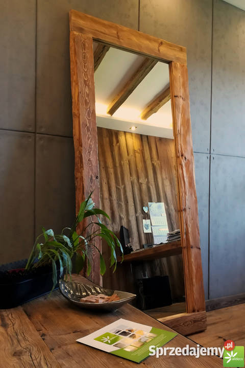 Lustro w ramie ze starego drewna Alldeco mazowieckie Warszawa
