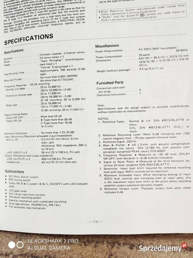 duża wieża Pioneer Vintage Grabowo