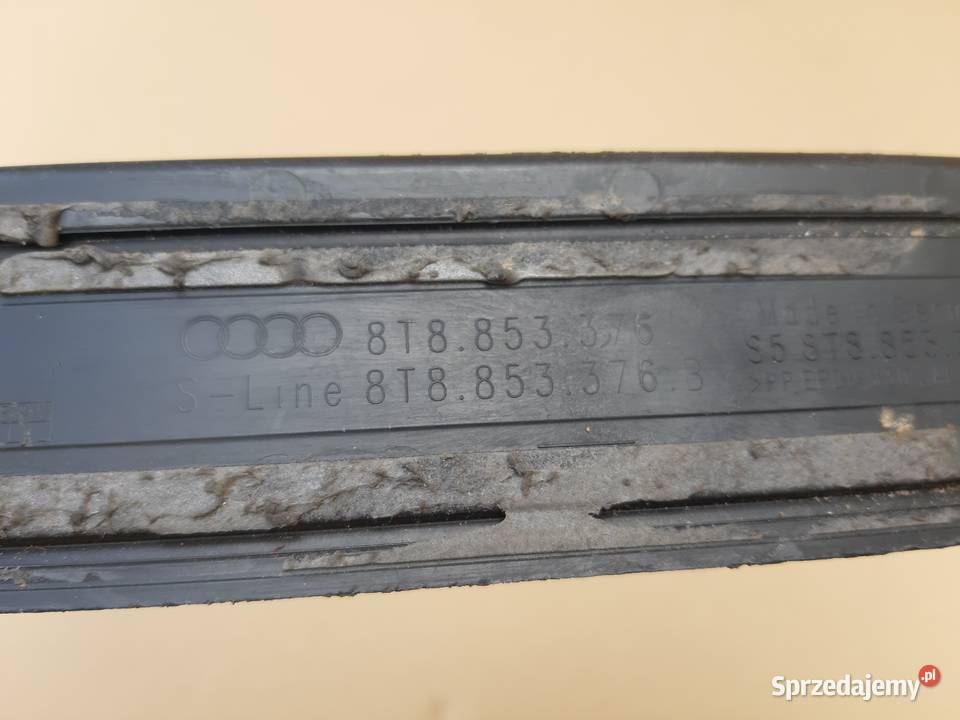 AUDI A5 SPORTBACK LISTWA PROGU PRAWY TYŁ SLINE Trzciel