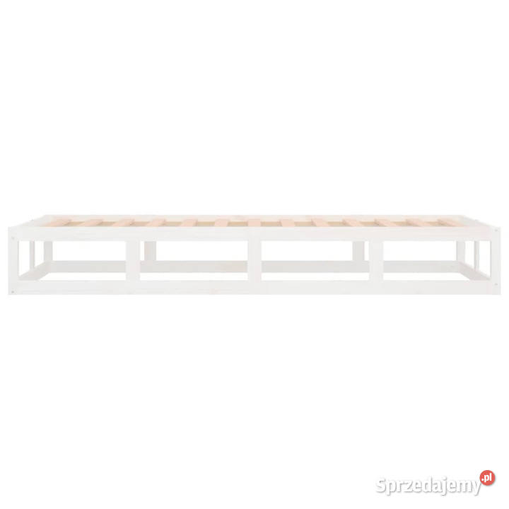 Rama łóżka biała lite drewno 100 x 200 WM820787 mazowieckie