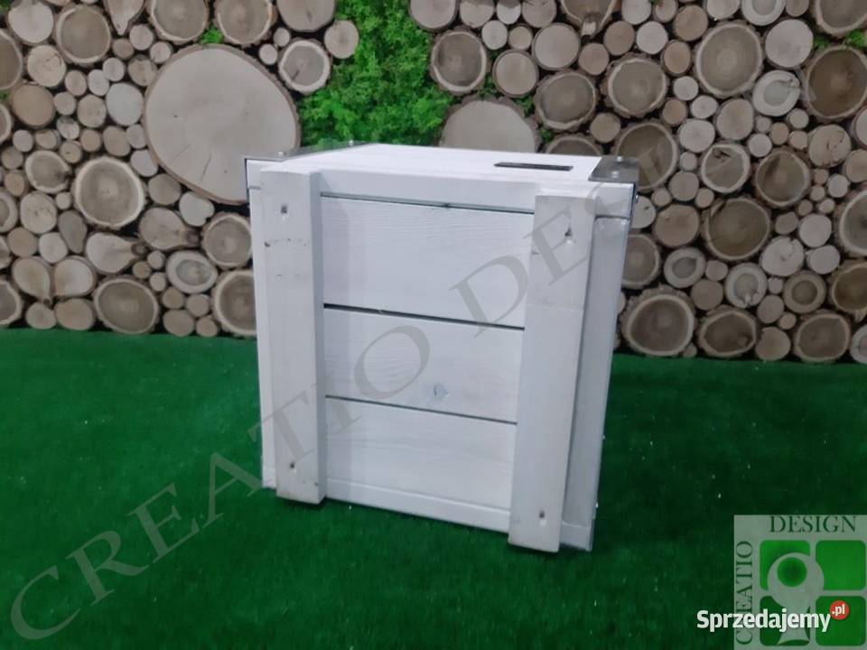 Donica drewniana 353528 doniczka skrzynka Poznań sprzedam