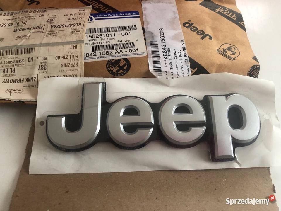 20182023 Jeep Compass OEM Tabliczka znamionowa