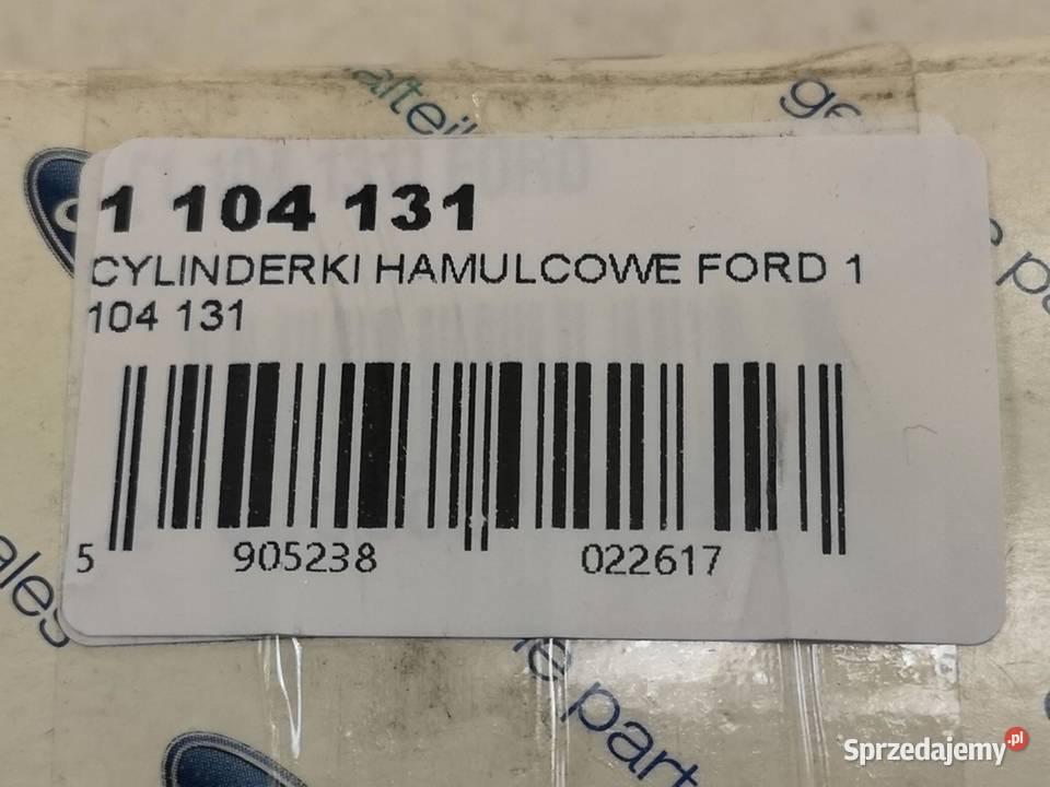 CYLINDERKI HAMULCOWE 2 FORD ESCORT III 1985 NOWE Elementy wygłuszające