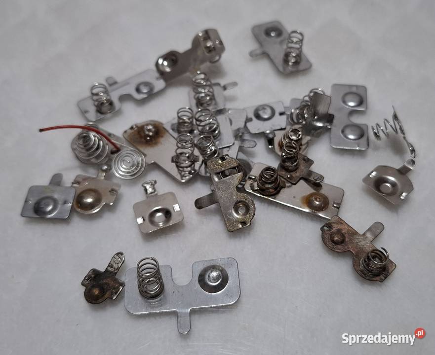Blaszki styki baterii sprężynki zestaw mix Art Czeladź