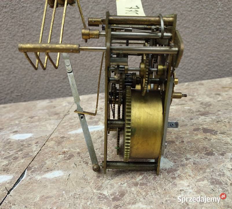 775 Mechanizm starego zegara ściennego Muhlheim Tczew