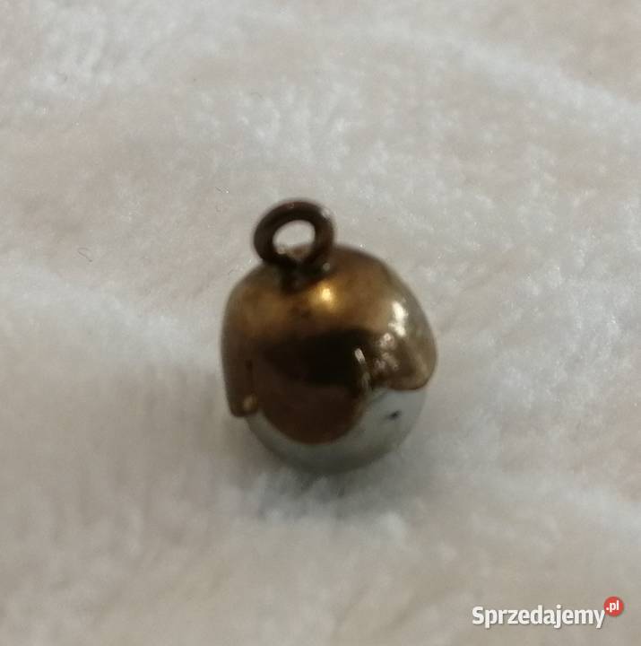 Wisiorek zawieszka srebrna kula 7x11mm Kreatywne Czeladź