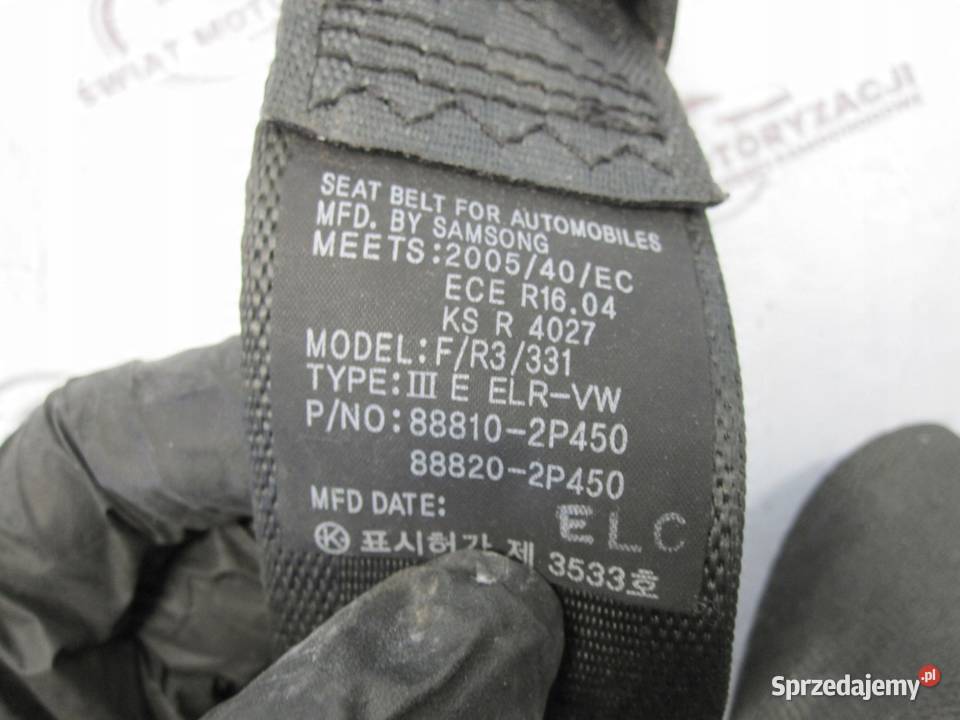 KIA SORENTO II 4x4 10r pas bezpieczeństwa lewy świętokrzyskie