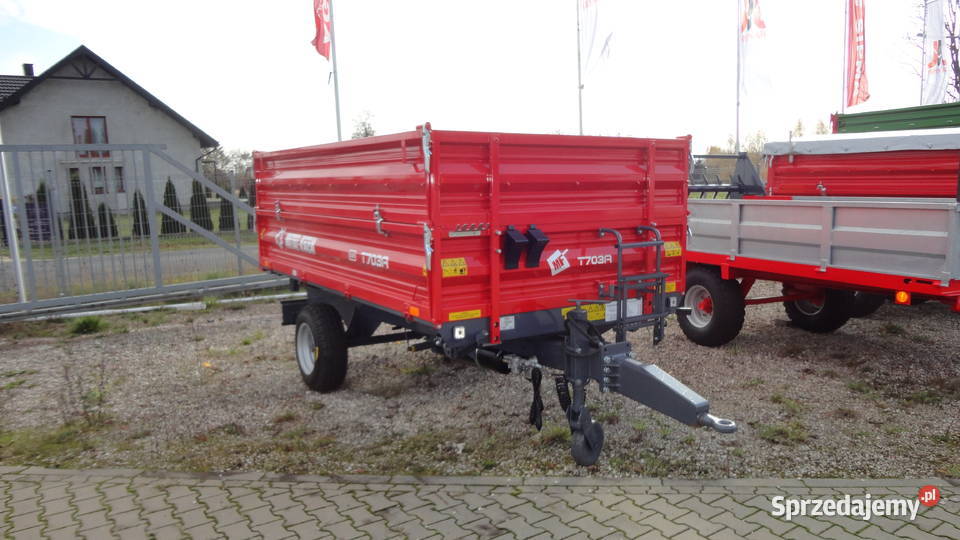 Przyczepa jednoosiowa MetalFach T703A1 38T Jarocin sprzedam